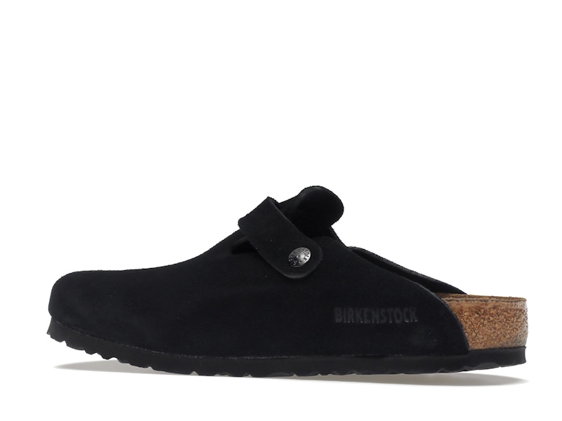 Birkenstock Boston Soft Footbed Suede Black - image 22