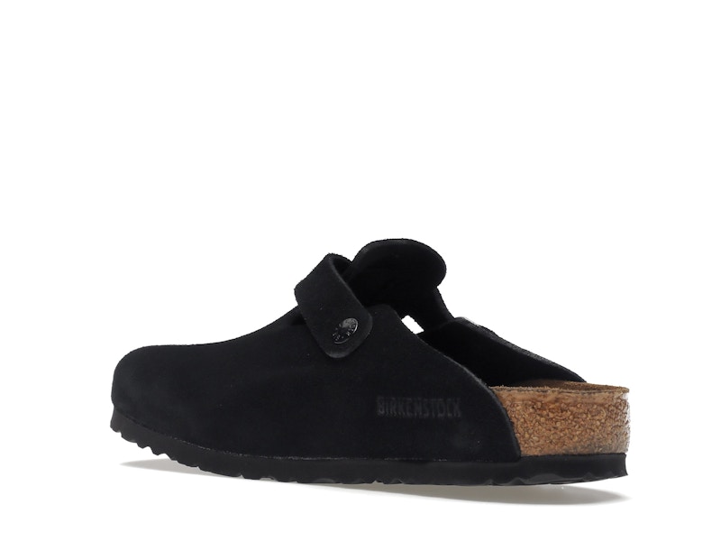 Birkenstock Boston Soft Footbed Suede Black - image 24