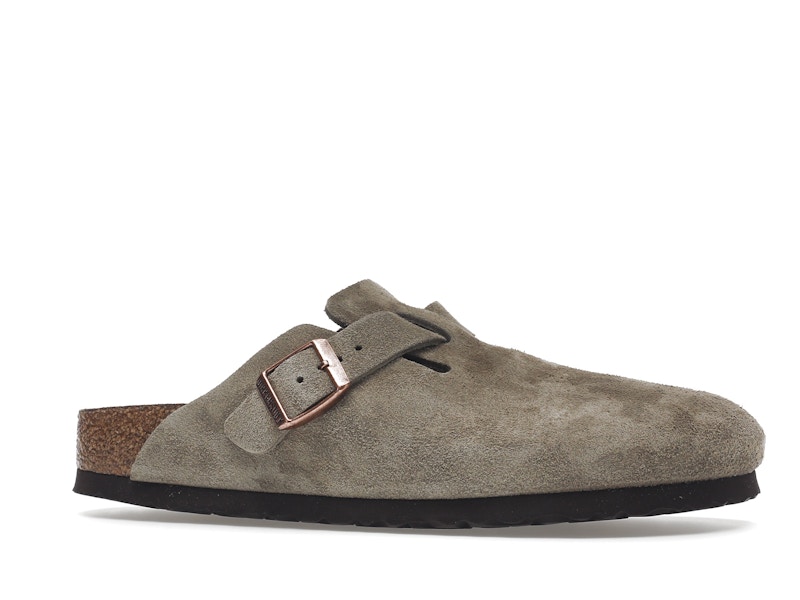 Birkenstock Boston Soft Footbed Suede Taupe (Narrow Fit) - image 3
