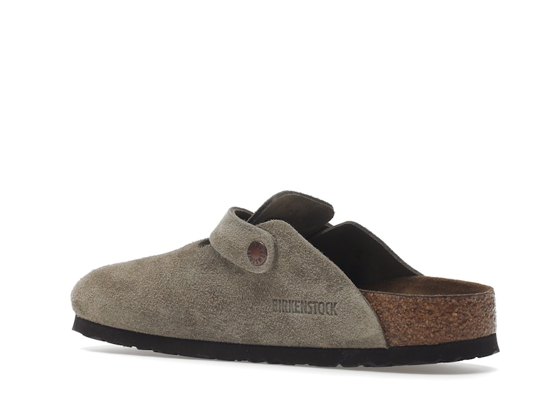 Birkenstock Boston Soft Footbed Suede Taupe (Narrow Fit) - image 23