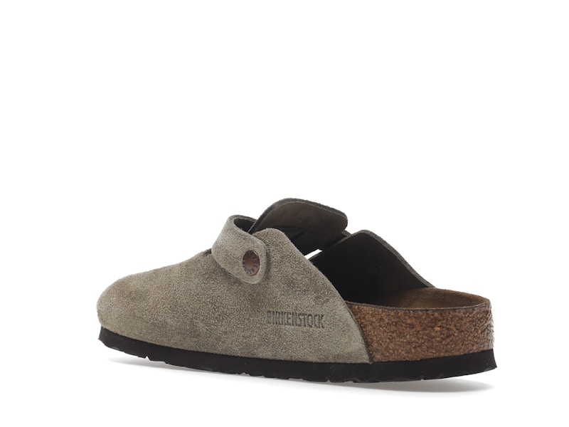 Birkenstock Boston Soft Footbed Suede Taupe (Narrow Fit) - image 24