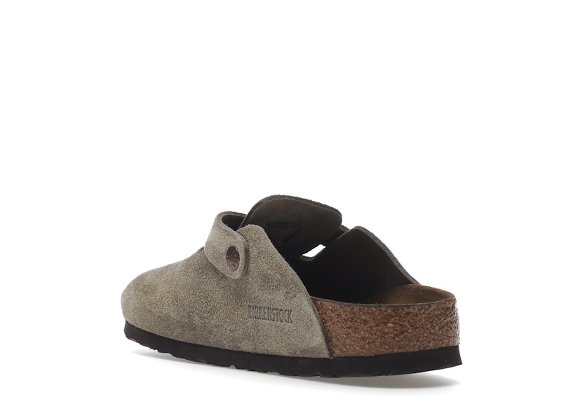 Birkenstock Boston Soft Footbed Suede Taupe (Narrow Fit) - image 25