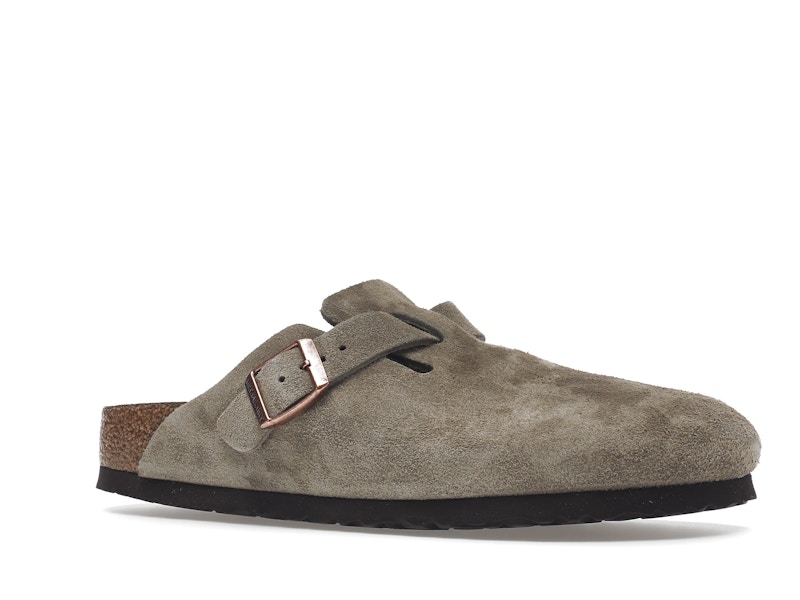 Birkenstock Boston Soft Footbed Suede Taupe (Narrow Fit) - image 4