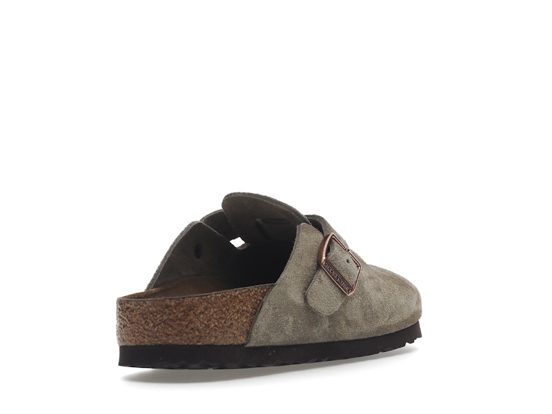 Birkenstock Boston Soft Footbed Suede Taupe (Narrow Fit) - image 31