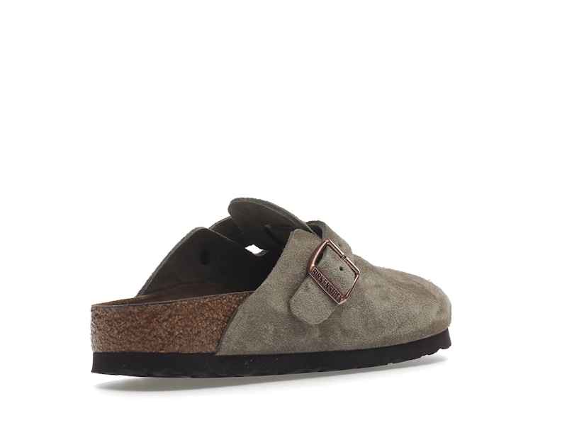 Birkenstock Boston Soft Footbed Suede Taupe (Narrow Fit) - image 32