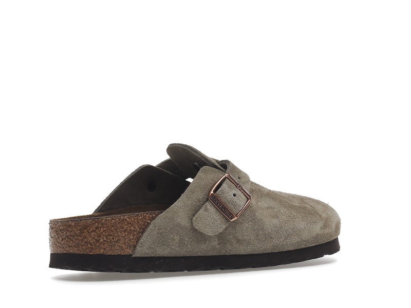 Birkenstock Boston Soft Footbed Suede Taupe (Narrow Fit) - image 33