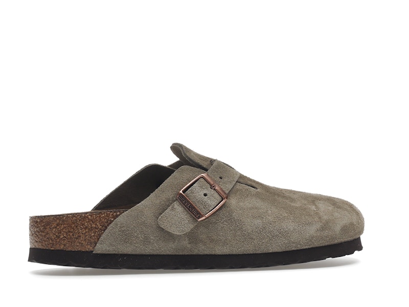Birkenstock Boston Soft Footbed Suede Taupe (Narrow Fit) - image 35