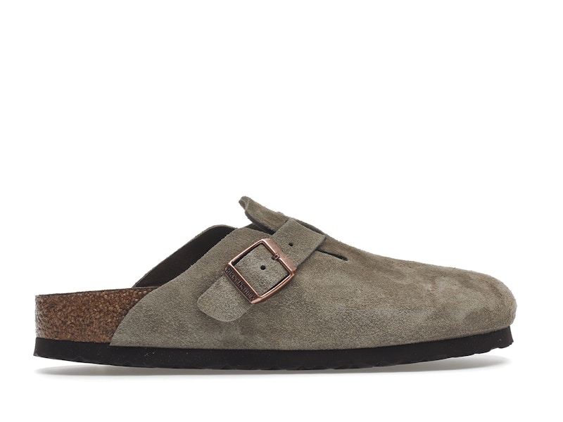 Birkenstock Boston Soft Footbed Suede Taupe (Narrow Fit) - image 36