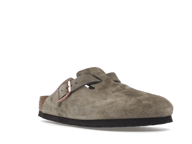 Birkenstock Boston Soft Footbed Suede Taupe (Narrow Fit) - image 6