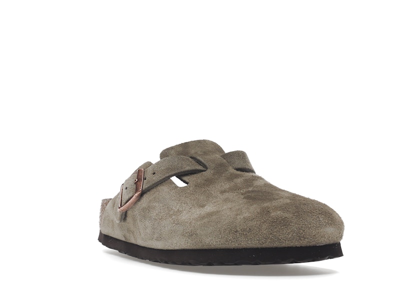 Birkenstock Boston Soft Footbed Suede Taupe (Narrow Fit) - image 7
