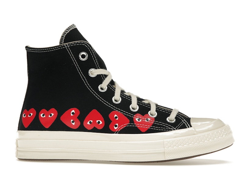 Converse Chuck Taylor All Star 70 Hi Comme des Garcons PLAY Multi-Heart Black - image 2
