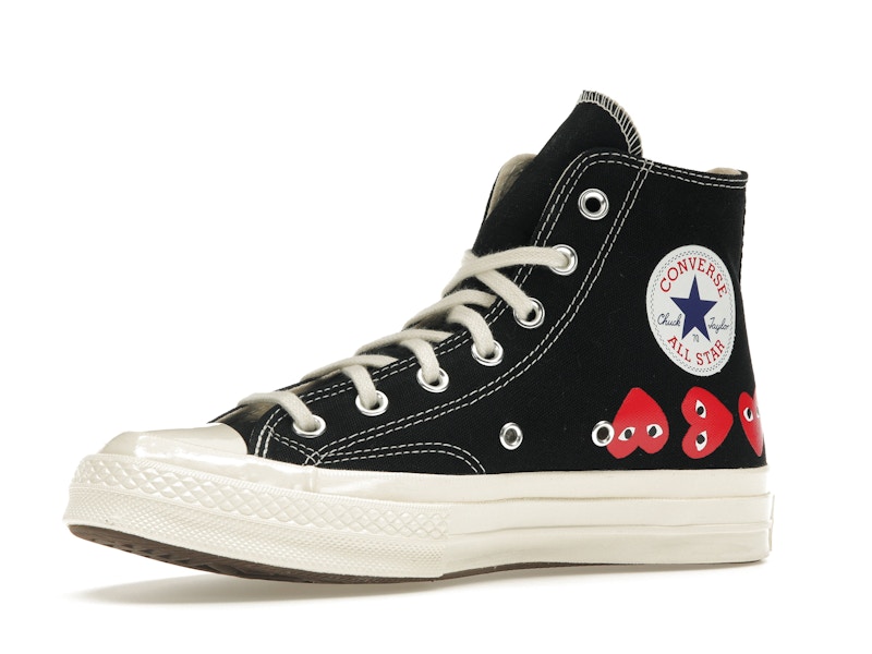 Converse Chuck Taylor All Star 70 Hi Comme des Garcons PLAY Multi-Heart Black - image 16