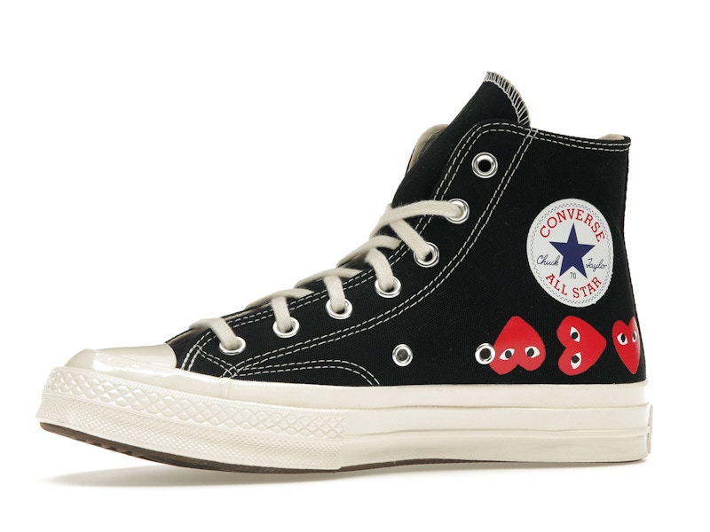 Converse Chuck Taylor All Star 70 Hi Comme des Garcons PLAY Multi-Heart Black - image 17