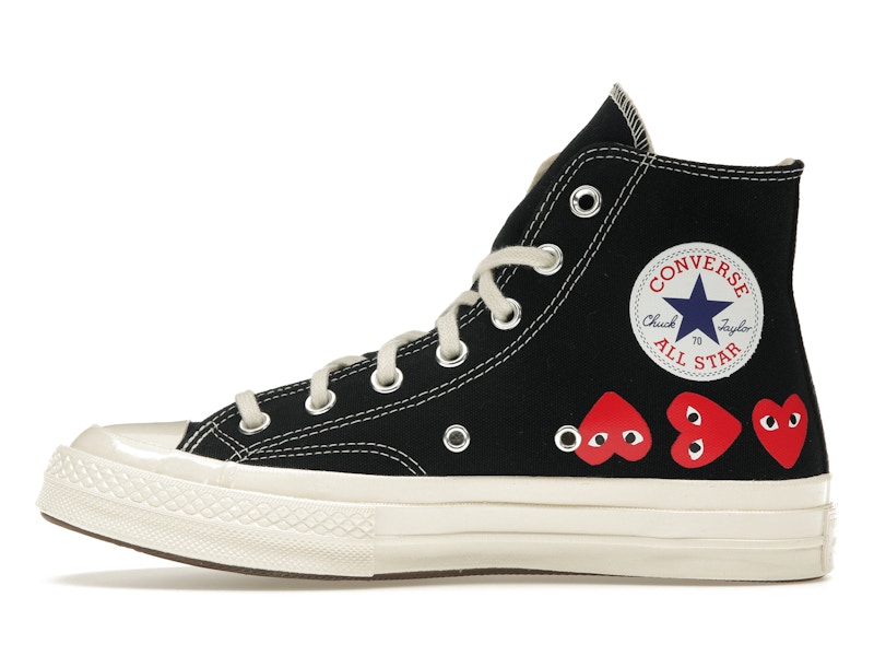 Converse Chuck Taylor All Star 70 Hi Comme des Garcons PLAY Multi-Heart Black - image 19