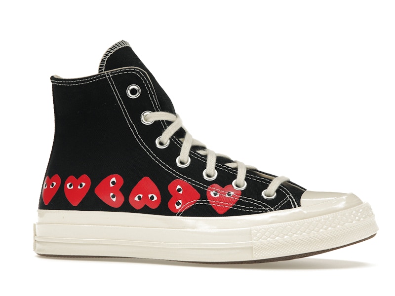 Converse Chuck Taylor All Star 70 Hi Comme des Garcons PLAY Multi-Heart Black - image 3