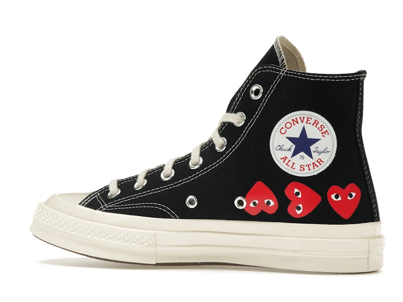 Converse Chuck Taylor All Star 70 Hi Comme des Garcons PLAY Multi-Heart Black - image 21
