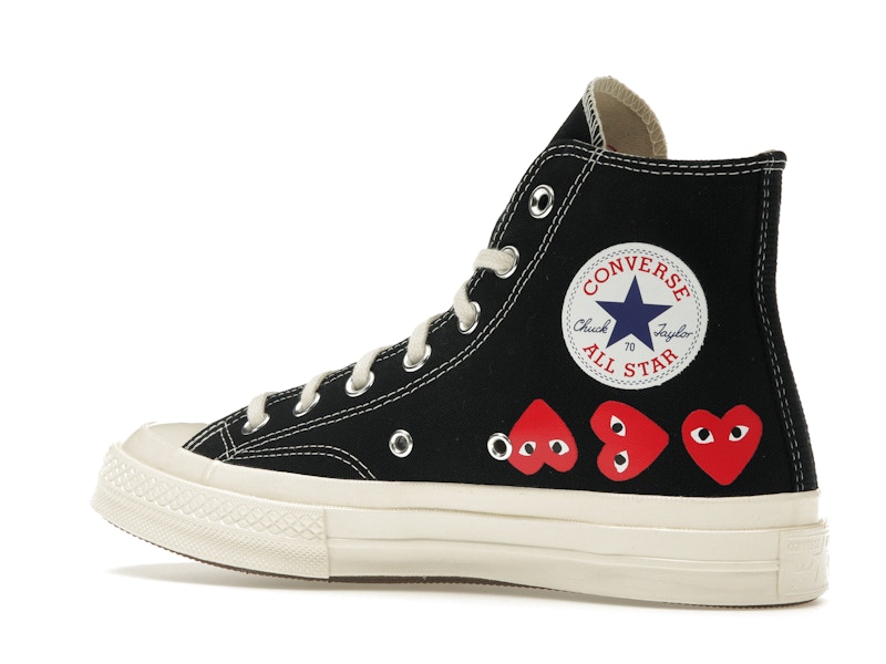 Converse Chuck Taylor All Star 70 Hi Comme des Garcons PLAY Multi-Heart Black - image 22
