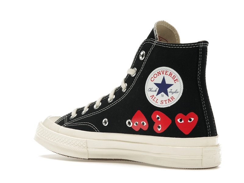 Converse Chuck Taylor All Star 70 Hi Comme des Garcons PLAY Multi-Heart Black - image 23