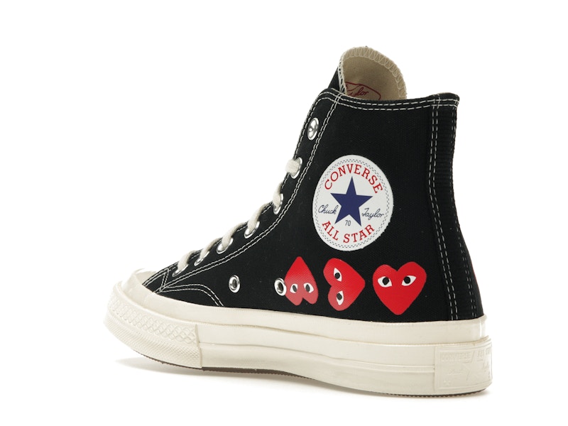 Converse Chuck Taylor All Star 70 Hi Comme des Garcons PLAY Multi-Heart Black - image 24