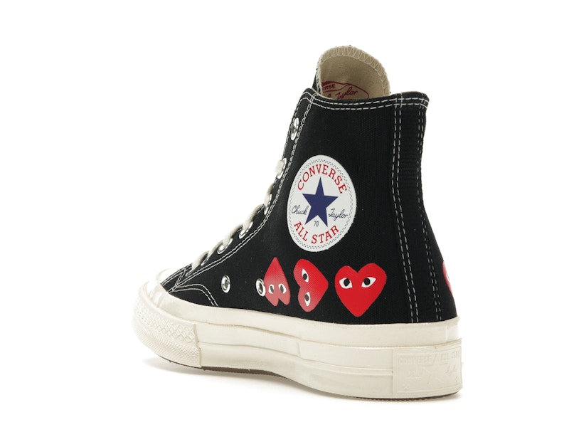 Converse Chuck Taylor All Star 70 Hi Comme des Garcons PLAY Multi-Heart Black - image 25