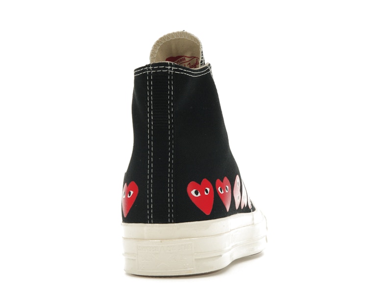 Converse Chuck Taylor All Star 70 Hi Comme des Garcons PLAY Multi-Heart Black - image 29
