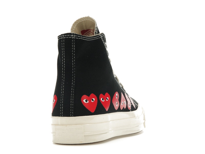 Converse Chuck Taylor All Star 70 Hi Comme des Garcons PLAY Multi-Heart Black - image 30