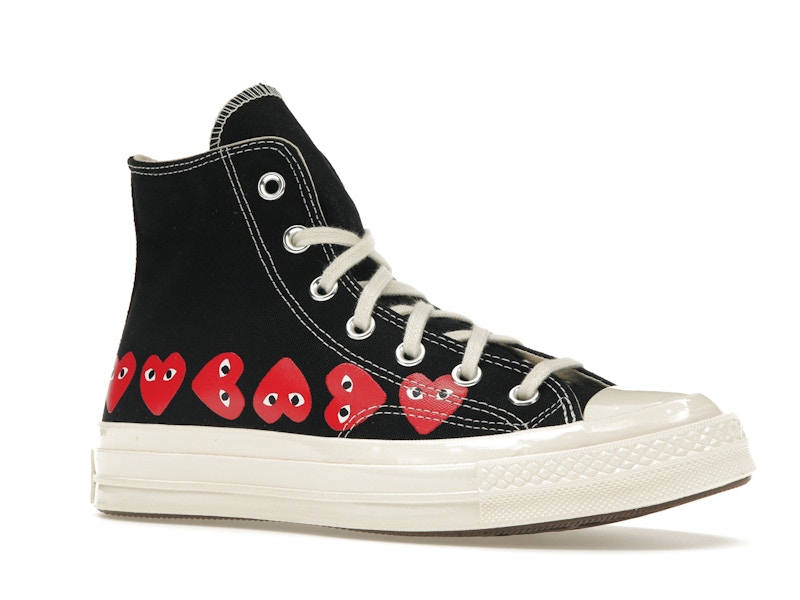 Converse Chuck Taylor All Star 70 Hi Comme des Garcons PLAY Multi-Heart Black - image 4