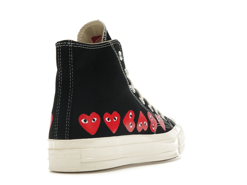 Converse Chuck Taylor All Star 70 Hi Comme des Garcons PLAY Multi-Heart Black - image 31