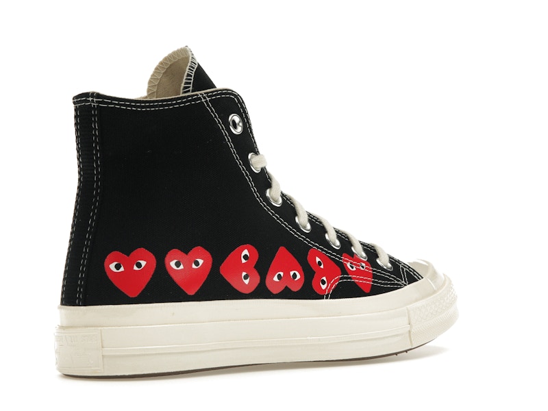 Converse Chuck Taylor All Star 70 Hi Comme des Garcons PLAY Multi-Heart Black - image 33