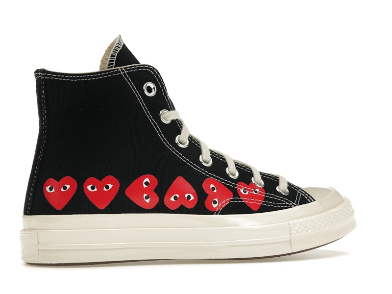 Converse Chuck Taylor All Star 70 Hi Comme des Garcons PLAY Multi-Heart Black - image 35