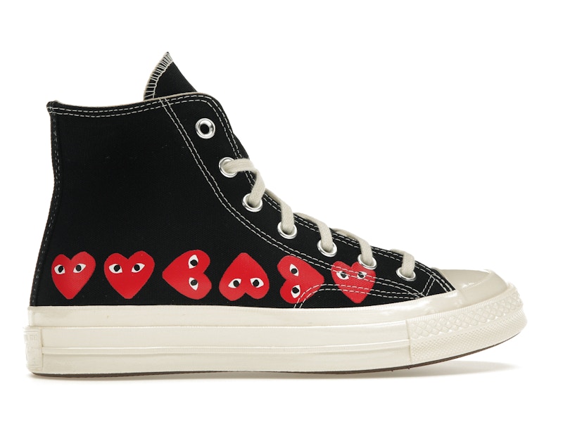 Converse Chuck Taylor All Star 70 Hi Comme des Garcons PLAY Multi-Heart Black - image 36