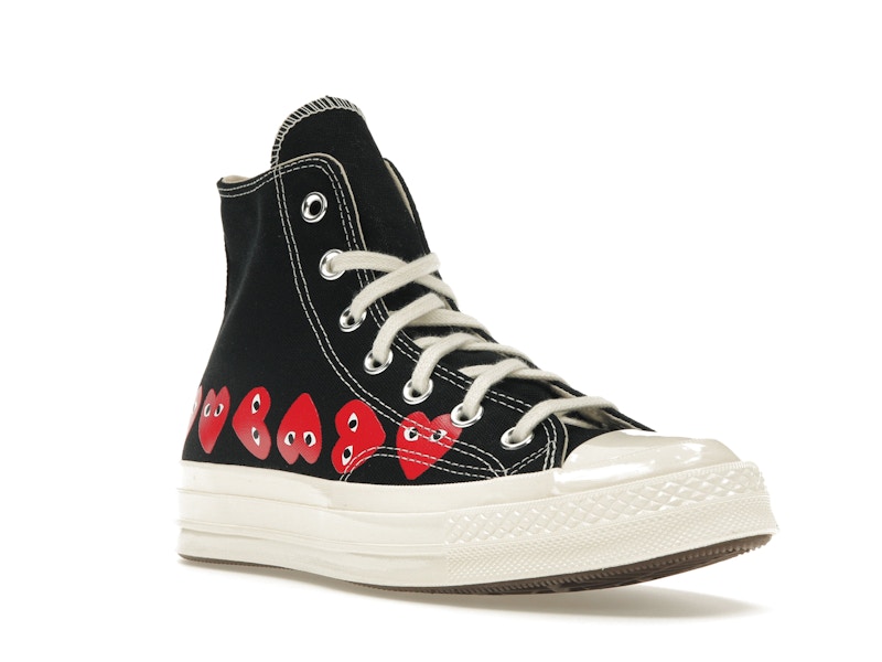 Converse Chuck Taylor All Star 70 Hi Comme des Garcons PLAY Multi-Heart Black - image 6
