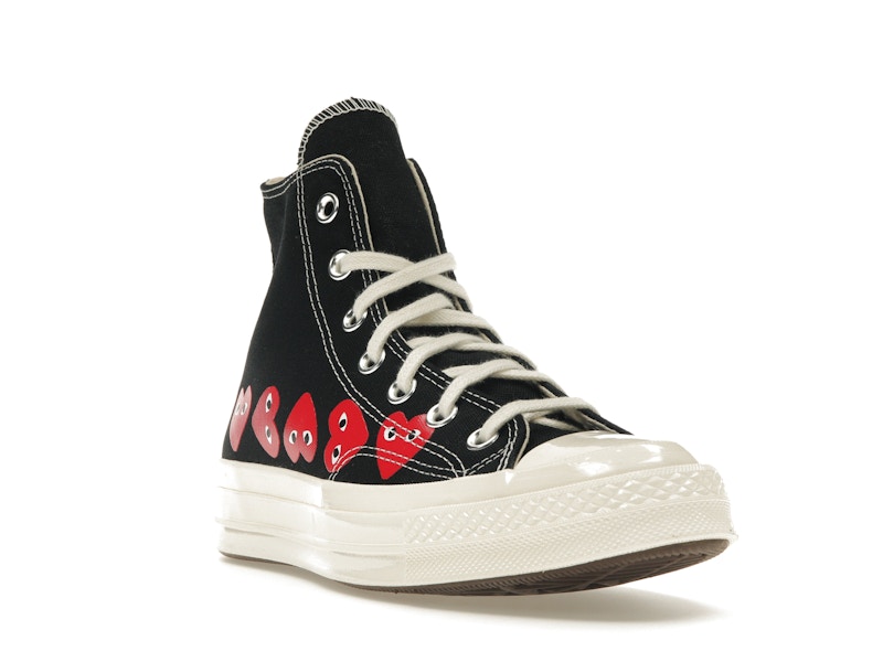 Converse Chuck Taylor All Star 70 Hi Comme des Garcons PLAY Multi-Heart Black - image 7