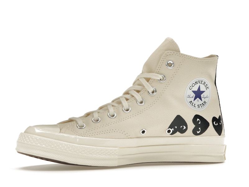Converse Chuck Taylor All Star 70 Hi Comme des Garcons PLAY Multi-Heart Milk - image 17