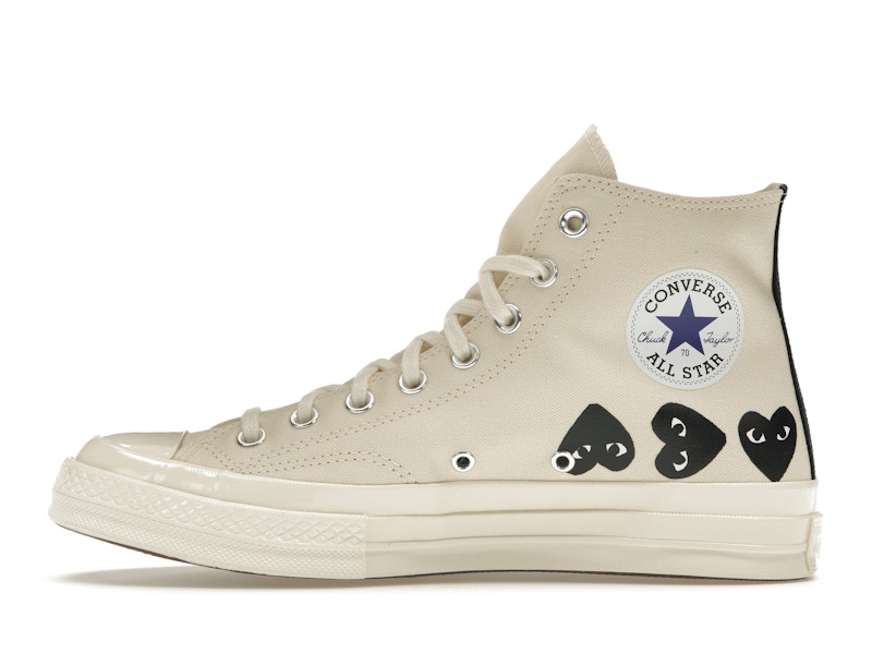 Converse Chuck Taylor All Star 70 Hi Comme des Garcons PLAY Multi-Heart Milk - image 19