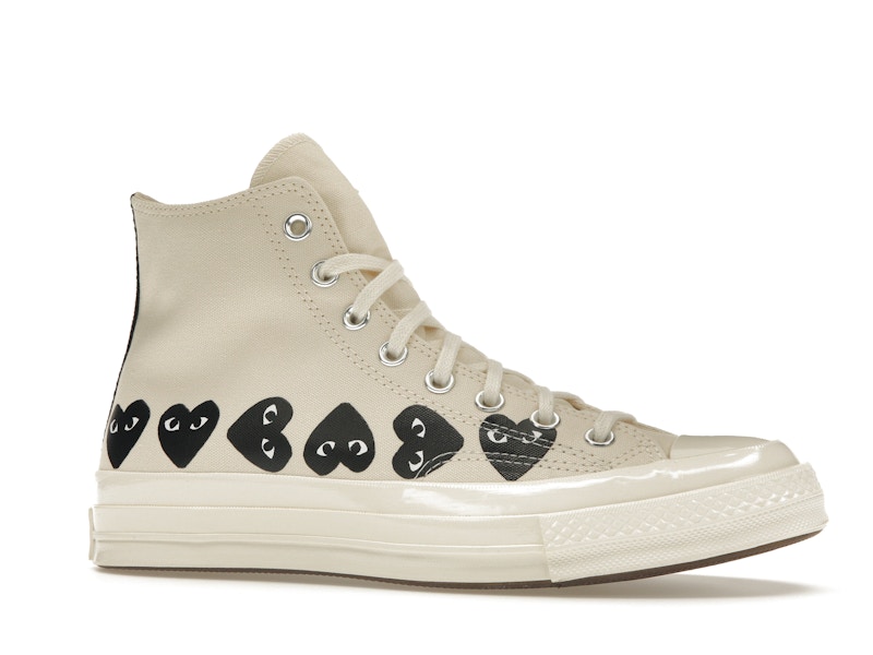 Converse Chuck Taylor All Star 70 Hi Comme des Garcons PLAY Multi-Heart Milk - image 3