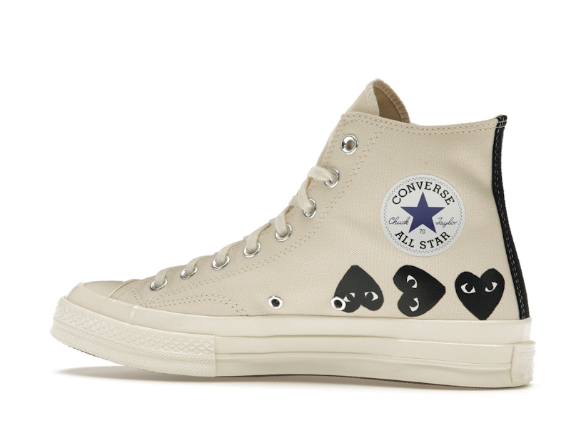 Converse Chuck Taylor All Star 70 Hi Comme des Garcons PLAY Multi-Heart Milk - image 21