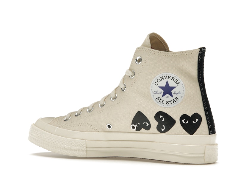Converse Chuck Taylor All Star 70 Hi Comme des Garcons PLAY Multi-Heart Milk - image 22