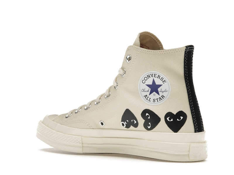 Converse Chuck Taylor All Star 70 Hi Comme des Garcons PLAY Multi-Heart Milk - image 23
