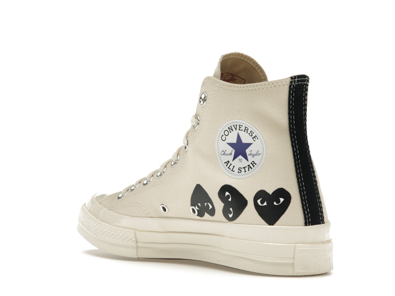 Converse Chuck Taylor All Star 70 Hi Comme des Garcons PLAY Multi-Heart Milk - image 24