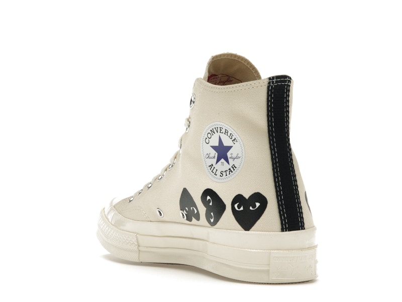 Converse Chuck Taylor All Star 70 Hi Comme des Garcons PLAY Multi-Heart Milk - image 25