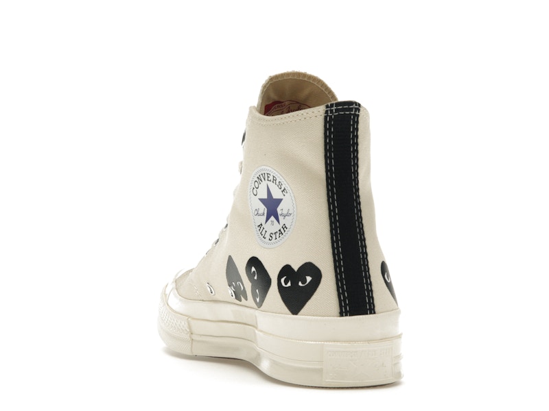 Converse Chuck Taylor All Star 70 Hi Comme des Garcons PLAY Multi-Heart Milk - image 26