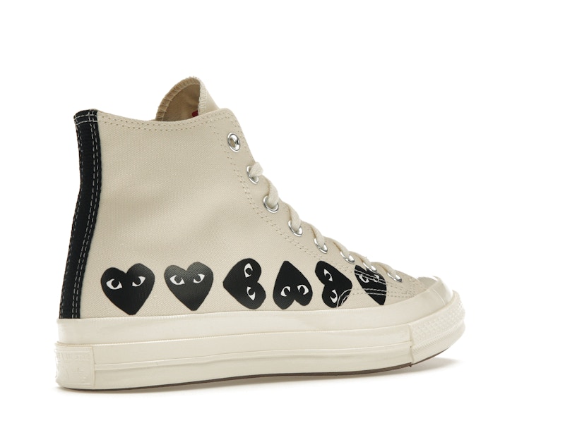Converse Chuck Taylor All Star 70 Hi Comme des Garcons PLAY Multi-Heart Milk - image 33