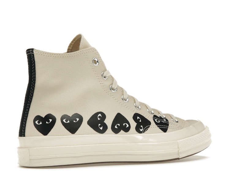 Converse Chuck Taylor All Star 70 Hi Comme des Garcons PLAY Multi-Heart Milk - image 34