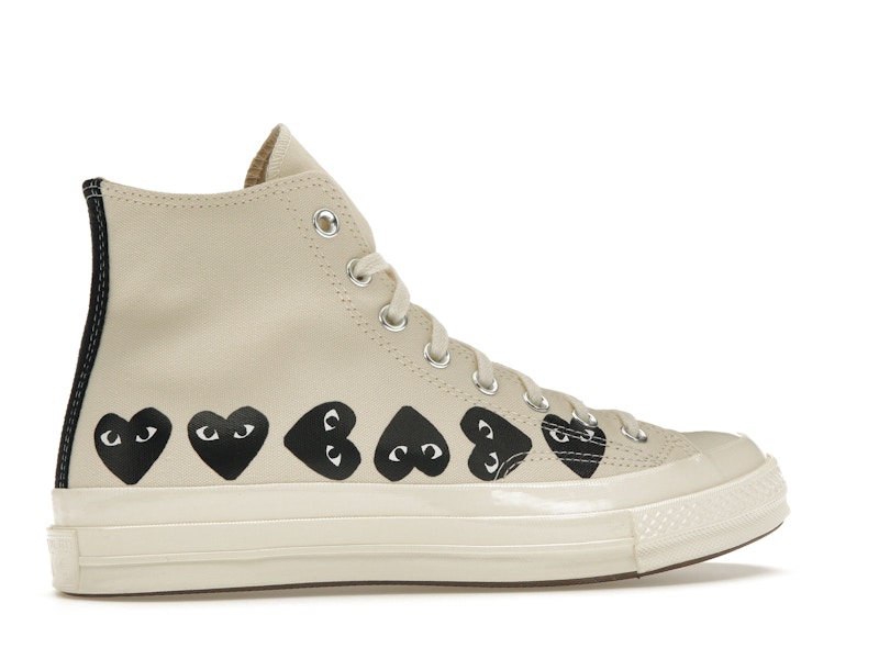 Converse Chuck Taylor All Star 70 Hi Comme des Garcons PLAY Multi-Heart Milk - image 35