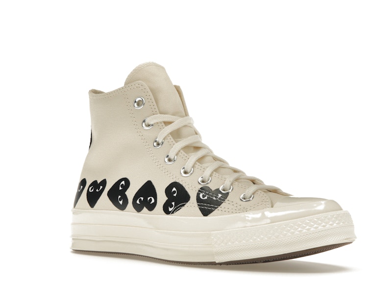 Converse Chuck Taylor All Star 70 Hi Comme des Garcons PLAY Multi-Heart Milk - image 5