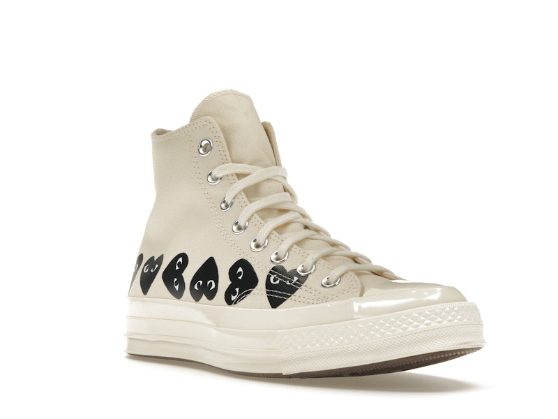 Converse Chuck Taylor All Star 70 Hi Comme des Garcons PLAY Multi-Heart Milk - image 6