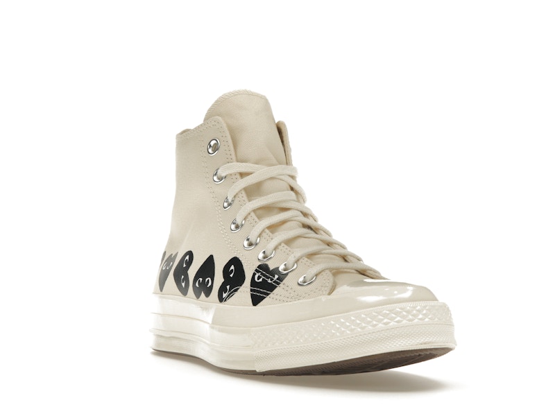 Converse Chuck Taylor All Star 70 Hi Comme des Garcons PLAY Multi-Heart Milk - image 7