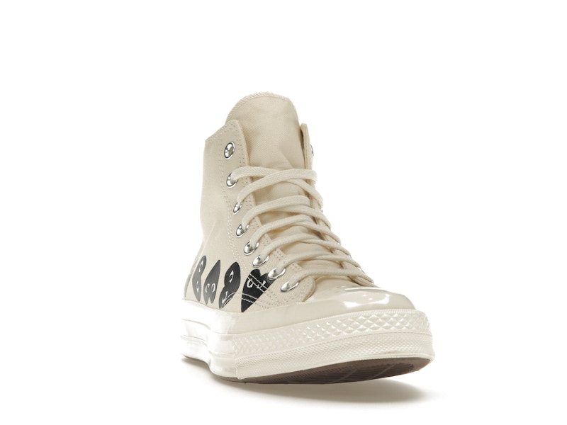 Converse Chuck Taylor All Star 70 Hi Comme des Garcons PLAY Multi-Heart Milk - image 8