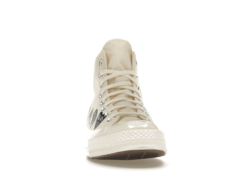 Converse Chuck Taylor All Star 70 Hi Comme des Garcons PLAY Multi-Heart Milk - image 9
